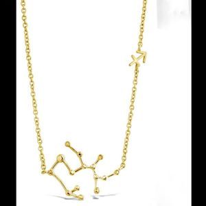 Nordstrom NEW 14K Gold Plated Sagittarius Constellation Necklace